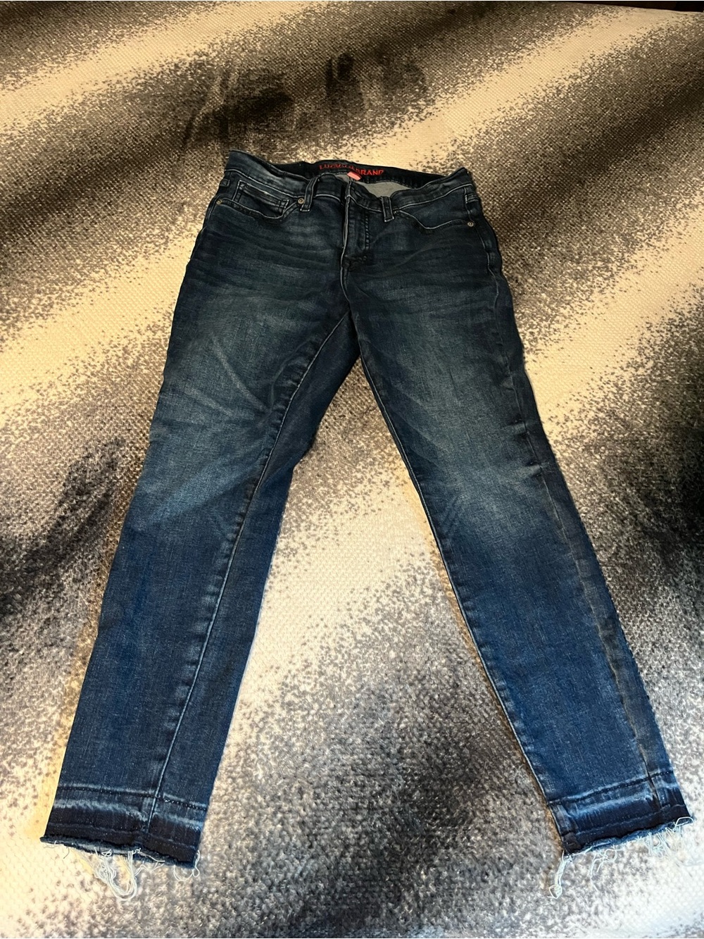 Lucky Brand Red-Logo Dark Denim Jeans